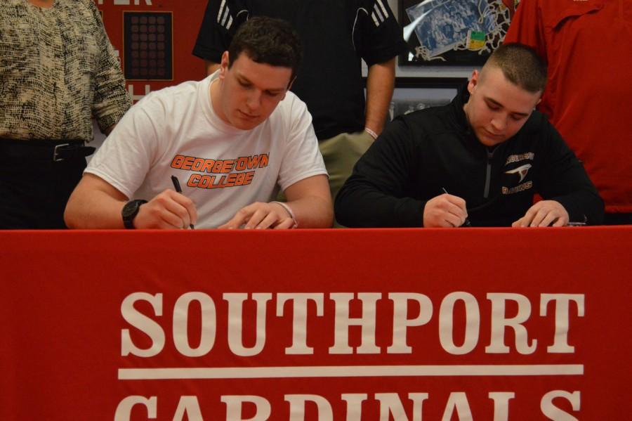 Football players sign letters of intent