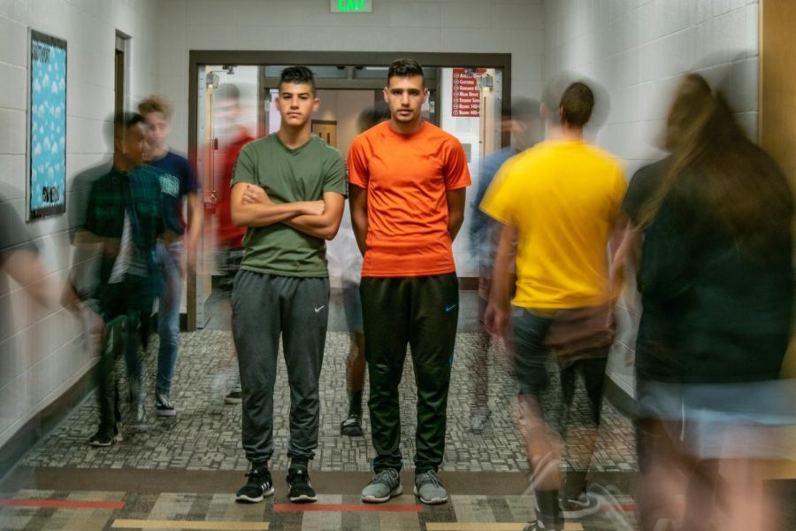 Junior brothers Yamen (left) and Mehiar  Al Laban moved to SHS from Syria in the fall of 2016. As former students in the Newcomer Program, they were able to witness the benefits of the program and were able to better adapt to living in America. 