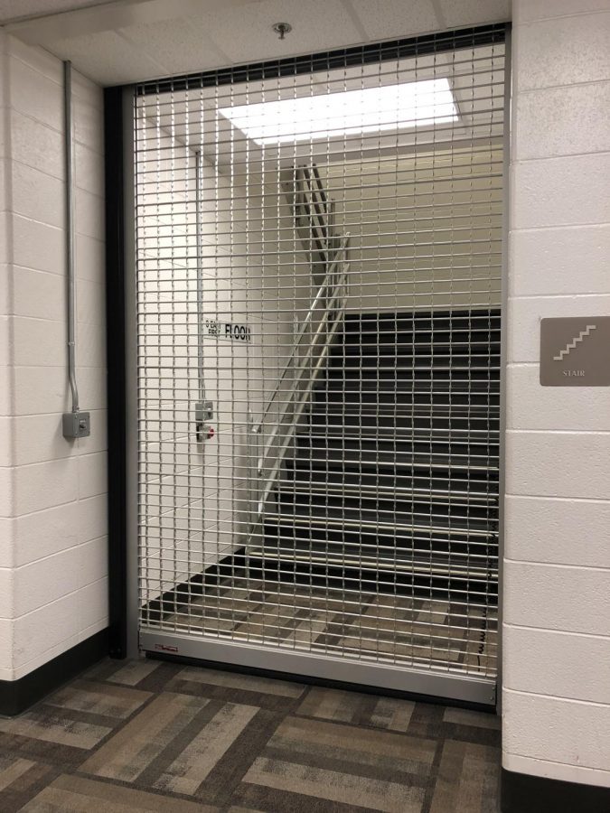 One of the changes made over fall break was the closure of the Ghost Hallway. 