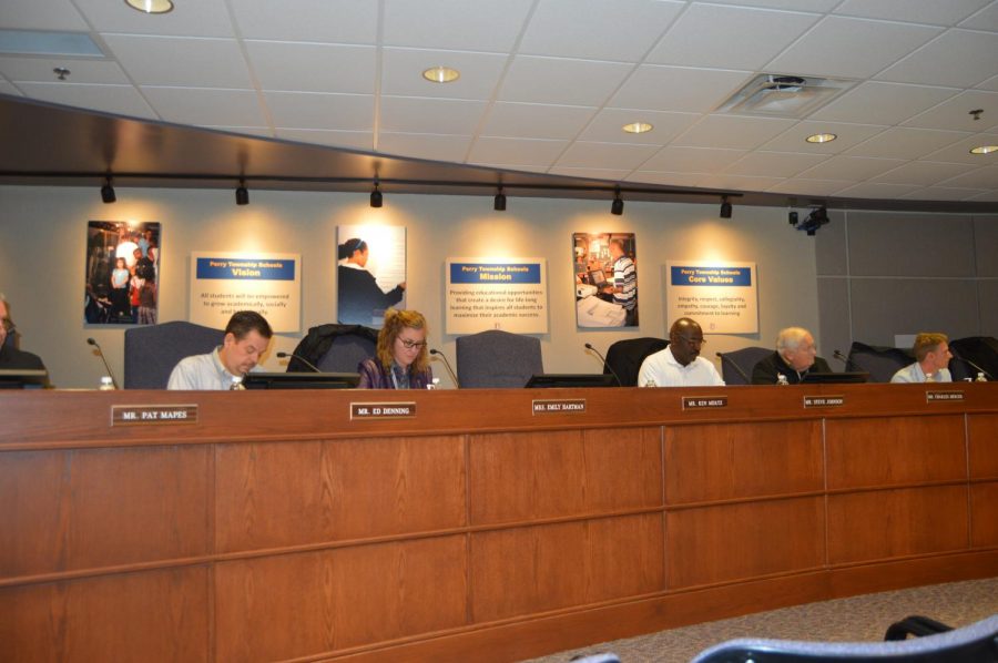 The Perry Township school board meets for a regularly scheduled board meeting on Dec. 10. 