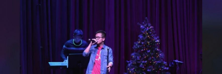 Involved member of Falam Baptist Church of Indiana, James Thang, performs at the Sweet December event. The event took place on Nov. 29. 