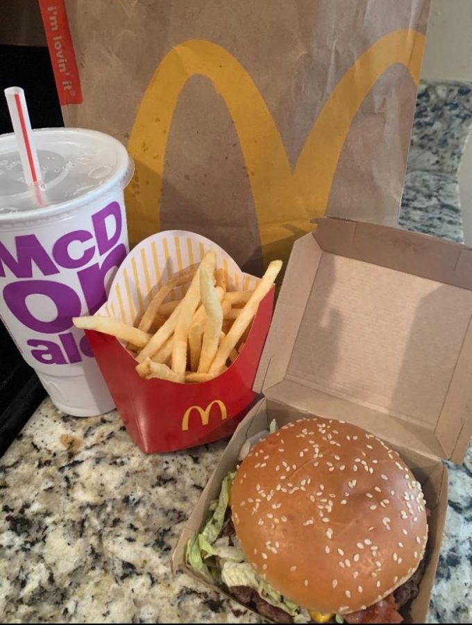 The meal includes a quarter pounder with cheese with Travis go-to toppings, a medium order of french fries with barbeque dipping sauce, and a Sprite. The $6 meal that came out September 8th will be available till October 4th. 
