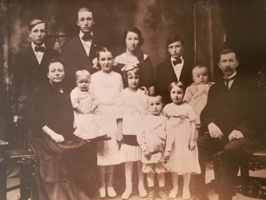 An old photo of the McBurney family. Pictures like these are kept to commemorate their long history. 