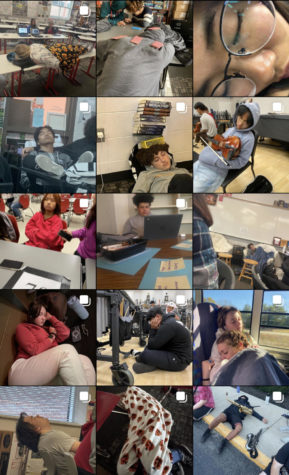 The Southport Sleepers page on Instagram shows pictures of students sleeping during class at SHS.   photo contributed by @southportsleepers