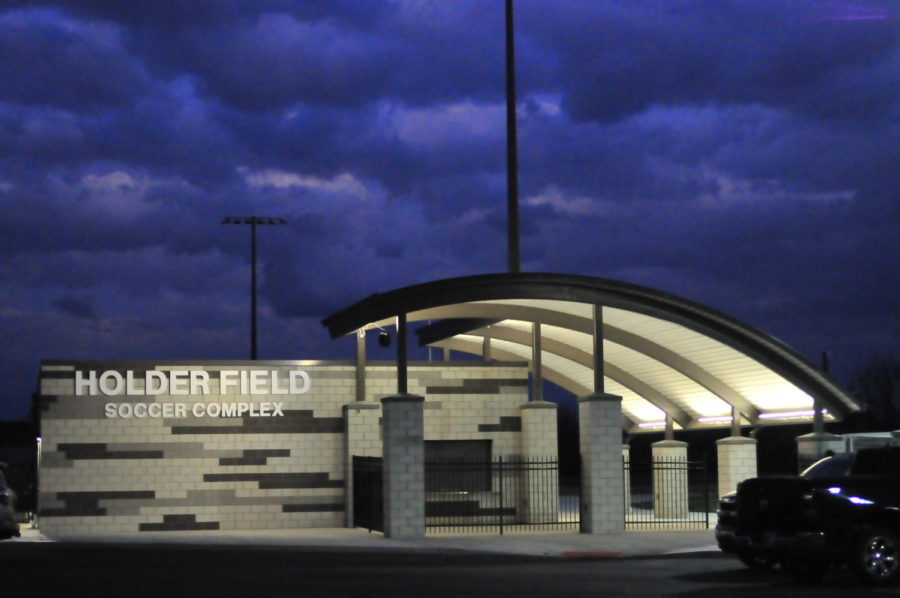 The new Holder Field Soccer Complex stands on March 7. The girls junior varsity lacrosse team played the first game ever on the field that same night.