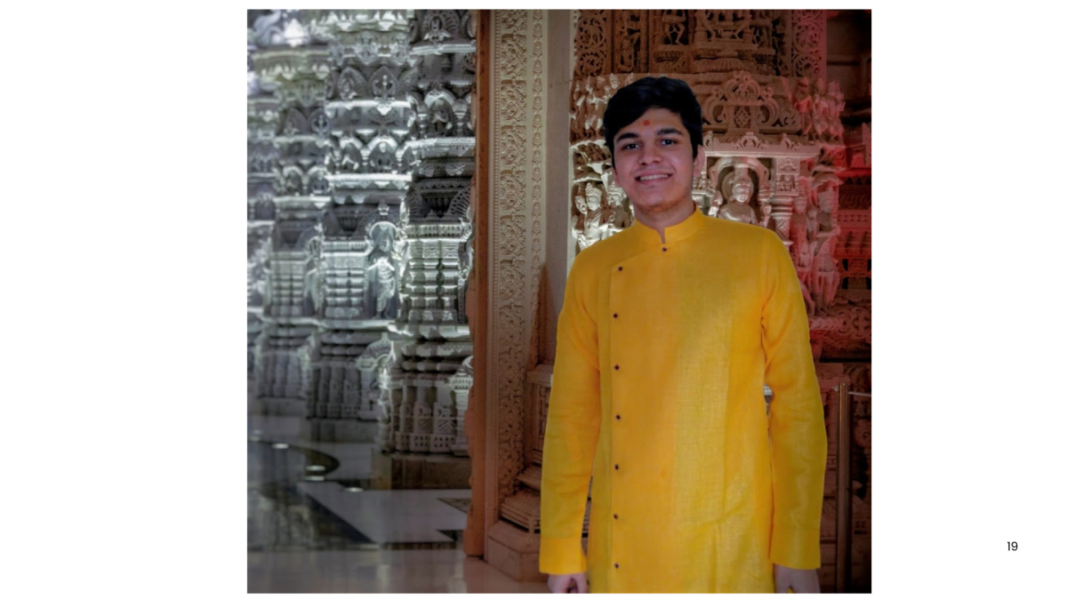 Khacchadiya posing at the BAPS Swanubarayan Akshardham Hindu temple. This was during the Diwali festival.
Photo contributed my Jaimin Kachadiya