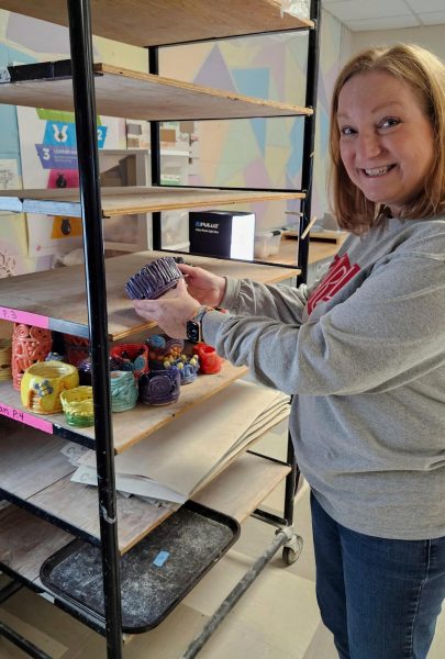 Art teacher Kris Brennan moved to Indiana from New York 15 years ago. "Home is more of a feeling than a place," she said. 
